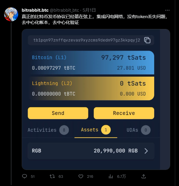 BTC 资产文艺复兴, 为什么我们更应关注 RGB 协议?