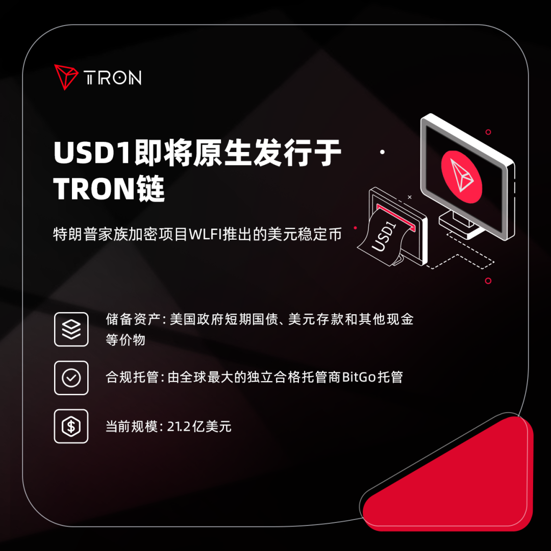 社区科普 | USD1即将原生发行于TRON链