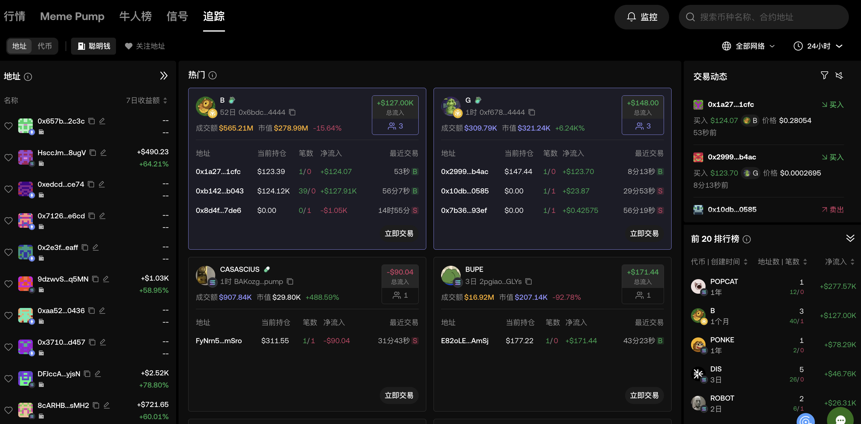 MEME手册01|打不过就跟上,OKX Wallet 「追踪」教你锁定优质地址,提升命中率