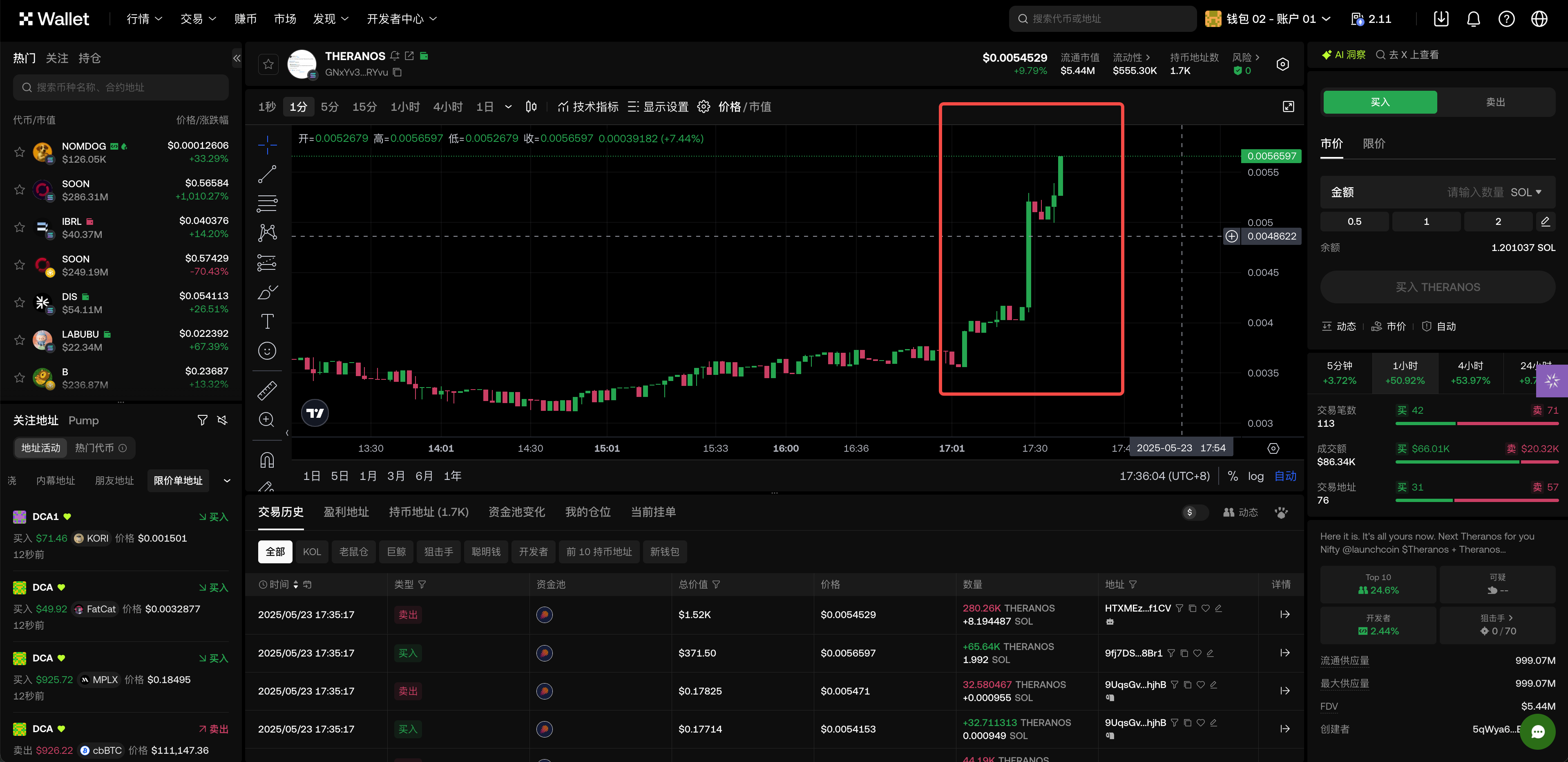 MEME手册01|打不过就跟上,OKX Wallet 「追踪」教你锁定优质地址,提升命中率