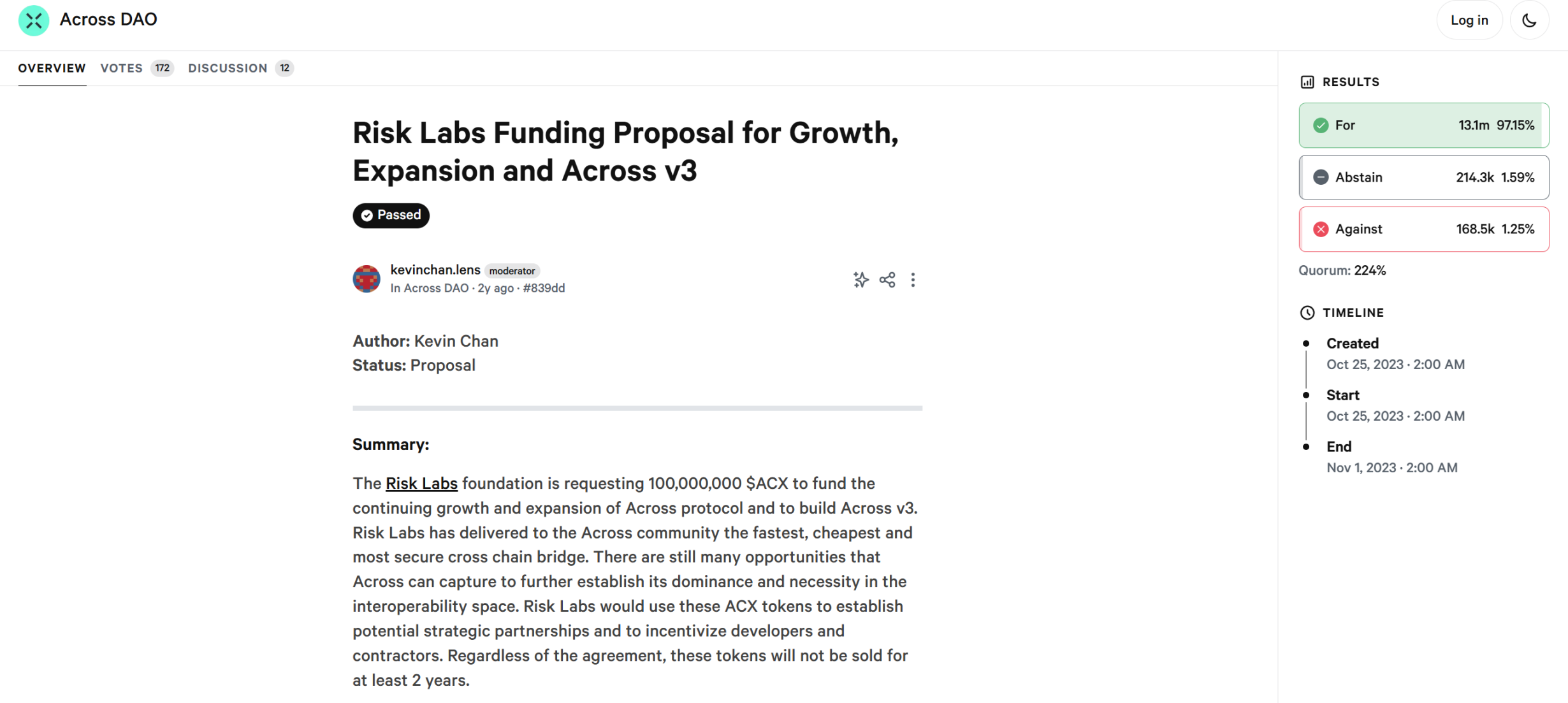 Across陷治理丑闻，团队操控投票并挪用2300万美元资金？