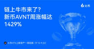 链上牛市来了？火币 HTX 上新资产一周回顾（9.15-9.22）：新币 AVNT 周涨幅达1429%，链上合约交易所赛道爆发