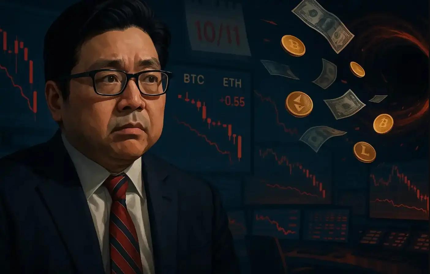 Tom Lee 爆料：暴跌源于 1011 流动性枯竭，做市商抛售填补“财务黑洞”