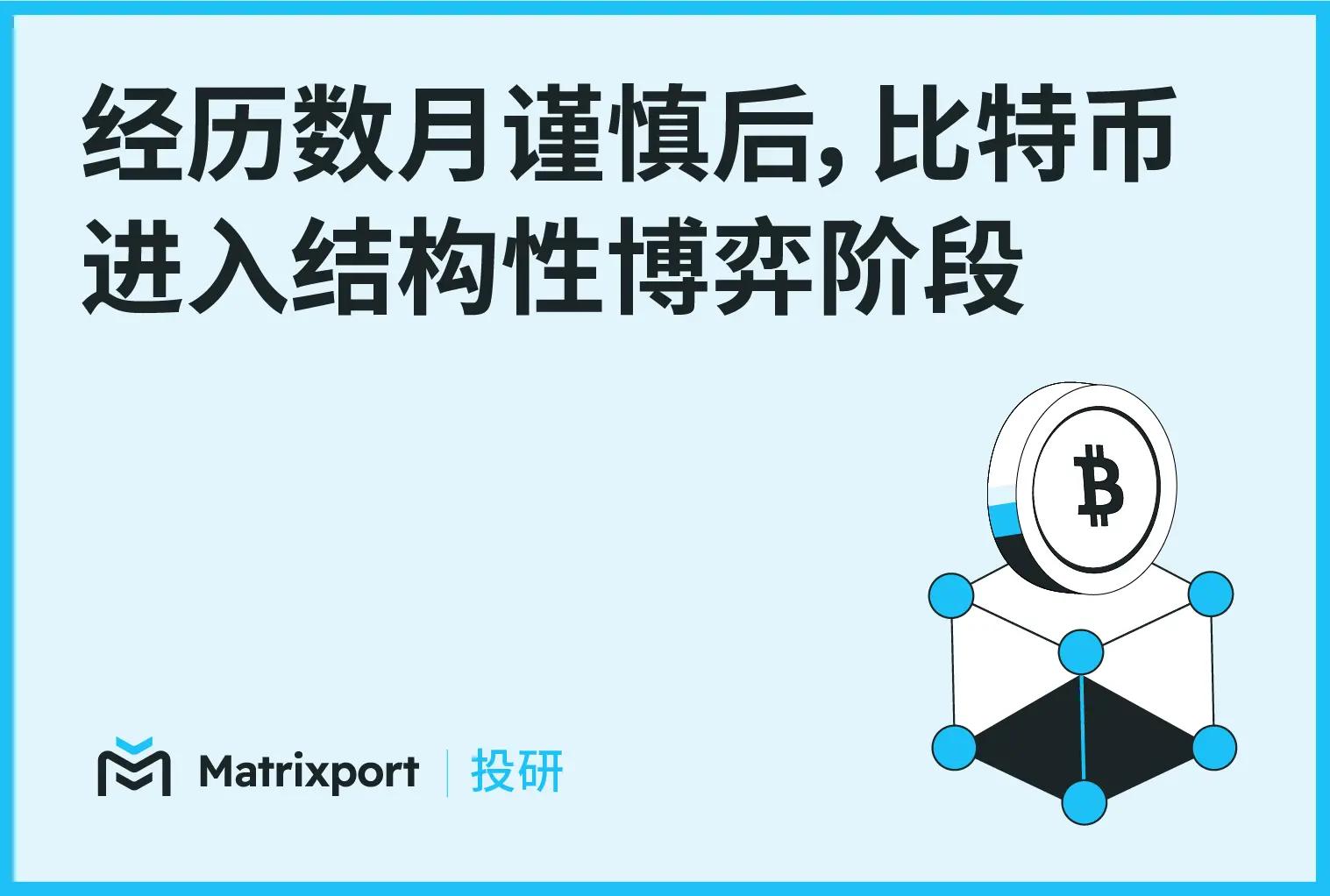 Matrixport 投研：经历数月谨慎后，比特币进入结构性博弈阶段