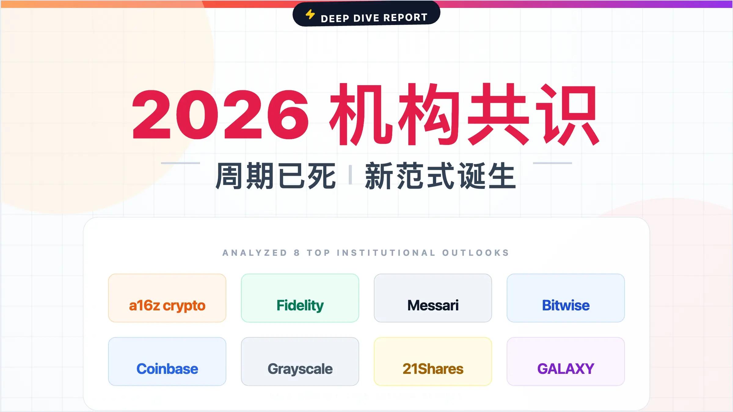 机构黎明与周期终结：解读八大顶级加密机构的 2026 核心叙事与分歧
