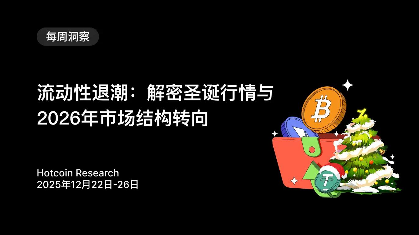 流动性退潮：解密圣诞行情与 2026 年市场结构转向 Hotcoin Research | 2025 年 12 月 22 日-26 日
