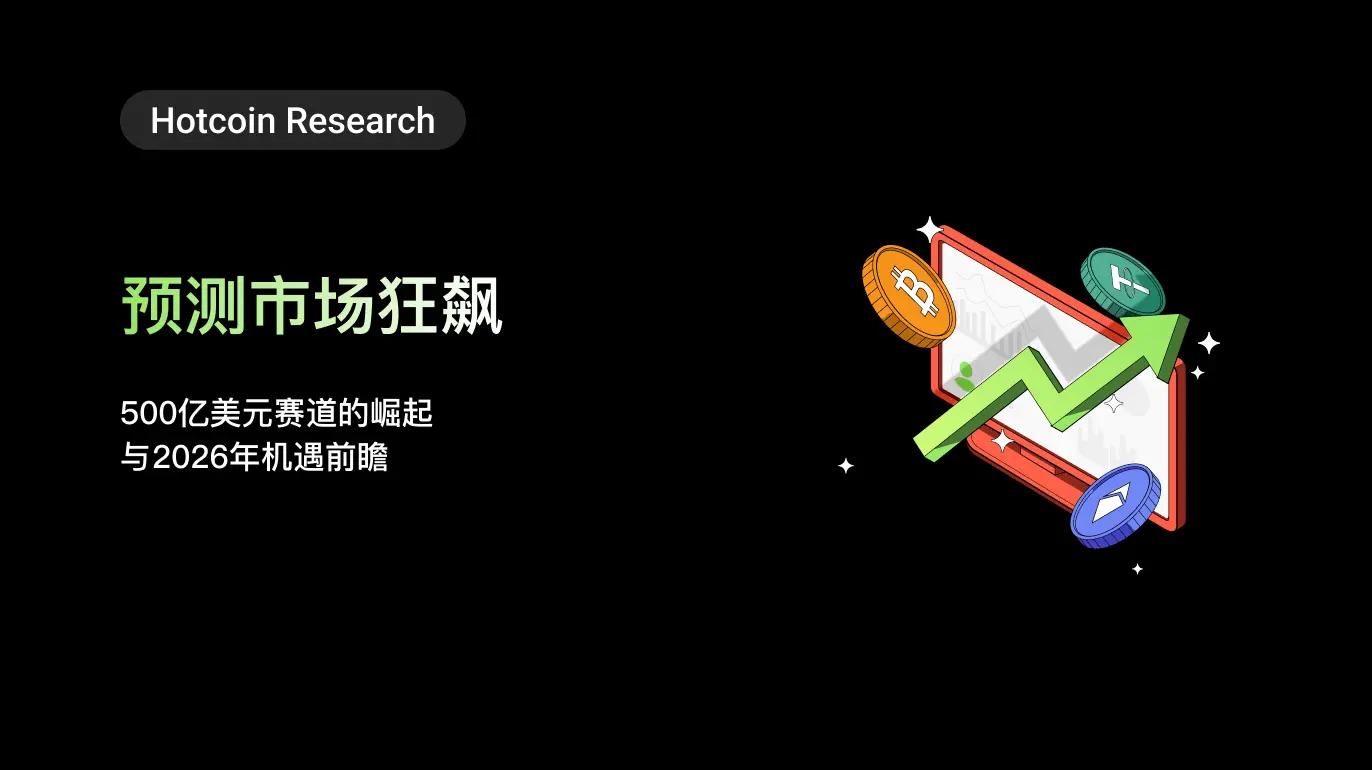 Hotcoin Research | 预测市场狂飙：500亿美元赛道的崛起与2026年机遇前瞻