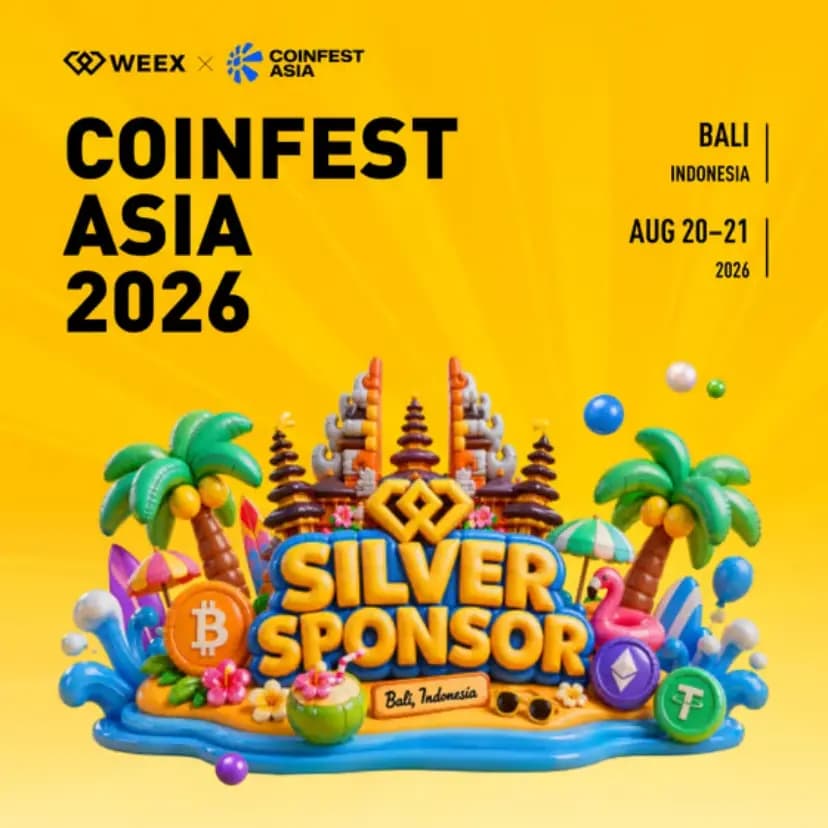 WEEX 将亮相 Coinfest Asia 2026，AI Trading Lounge 8月20日登陆巴厘岛